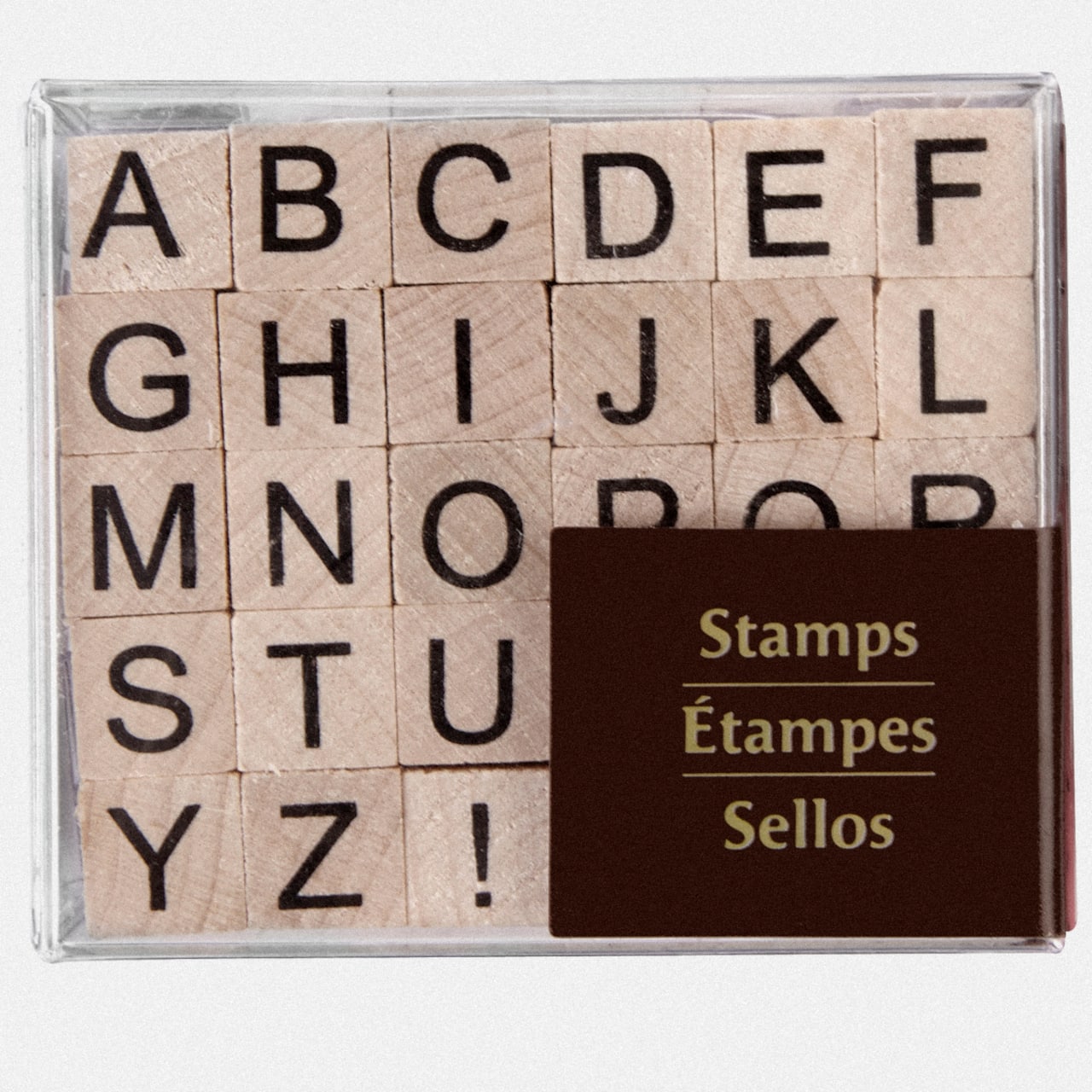 6 Pack: Small Uppercase Alphabet Wood Stamp Set by Recollections™